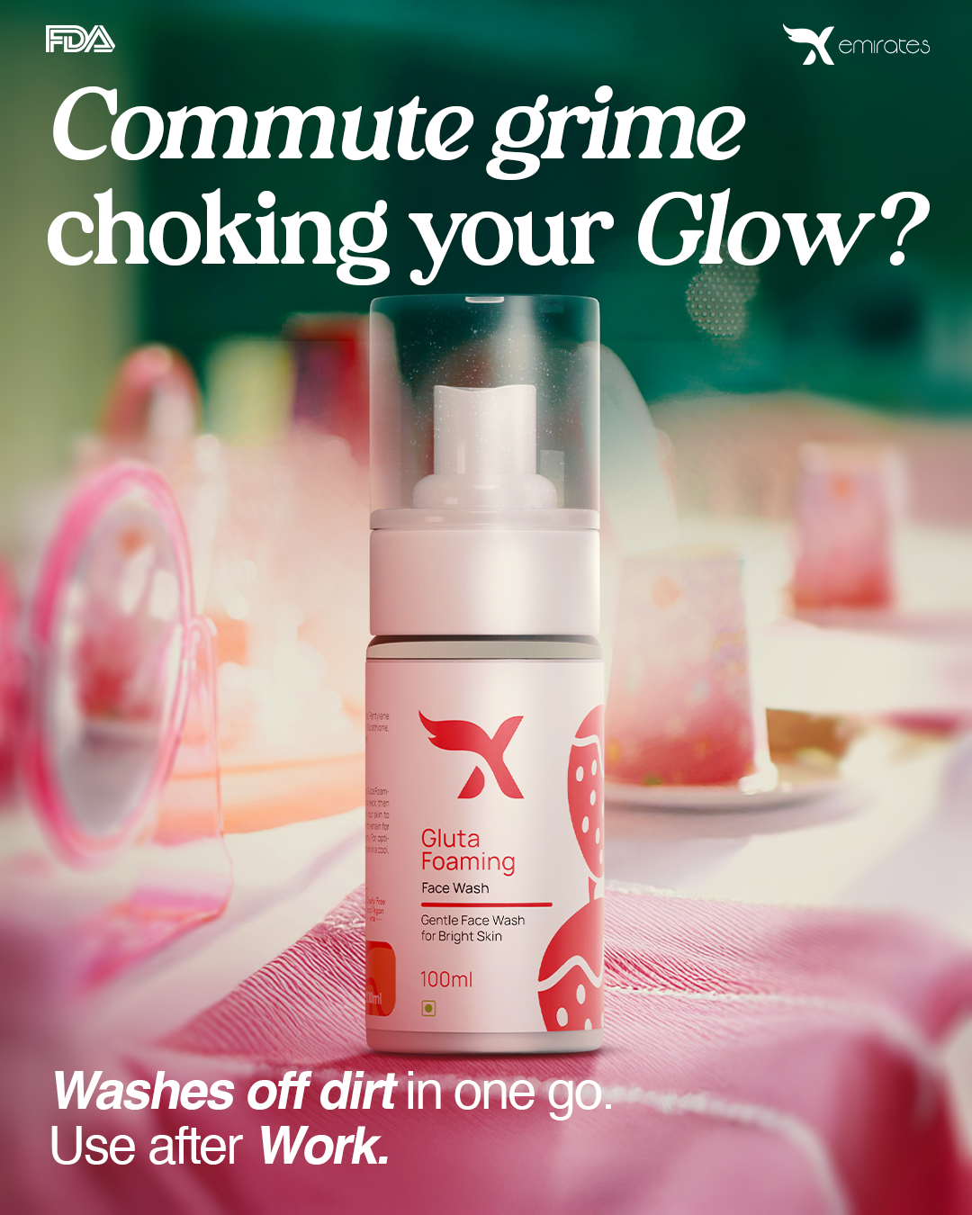 Gluta Foaming face wash (100ml)